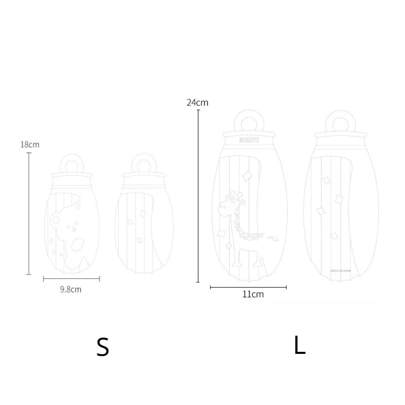 Cartoon Silicone Hot Water Bottle - Hand Warmers & Hot Water Bottles - Scribble Snacks