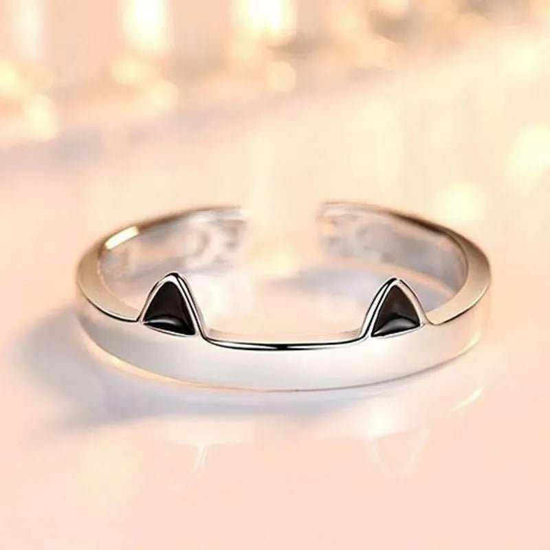 Cat Ears Adjustable Ring - Other Clothing - Scribble Snacks