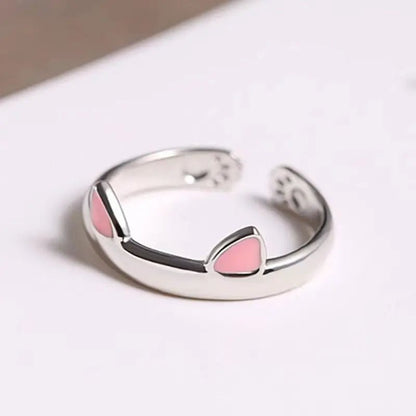 Cat Ears Adjustable Ring - Other Clothing - Scribble Snacks