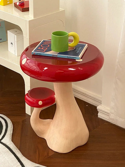 Charming Mushroom Resin Coffee Table - Sculptures & Tables - Scribble Snacks