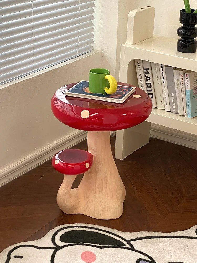 Charming Mushroom Resin Coffee Table - Sculptures & Tables - Scribble Snacks