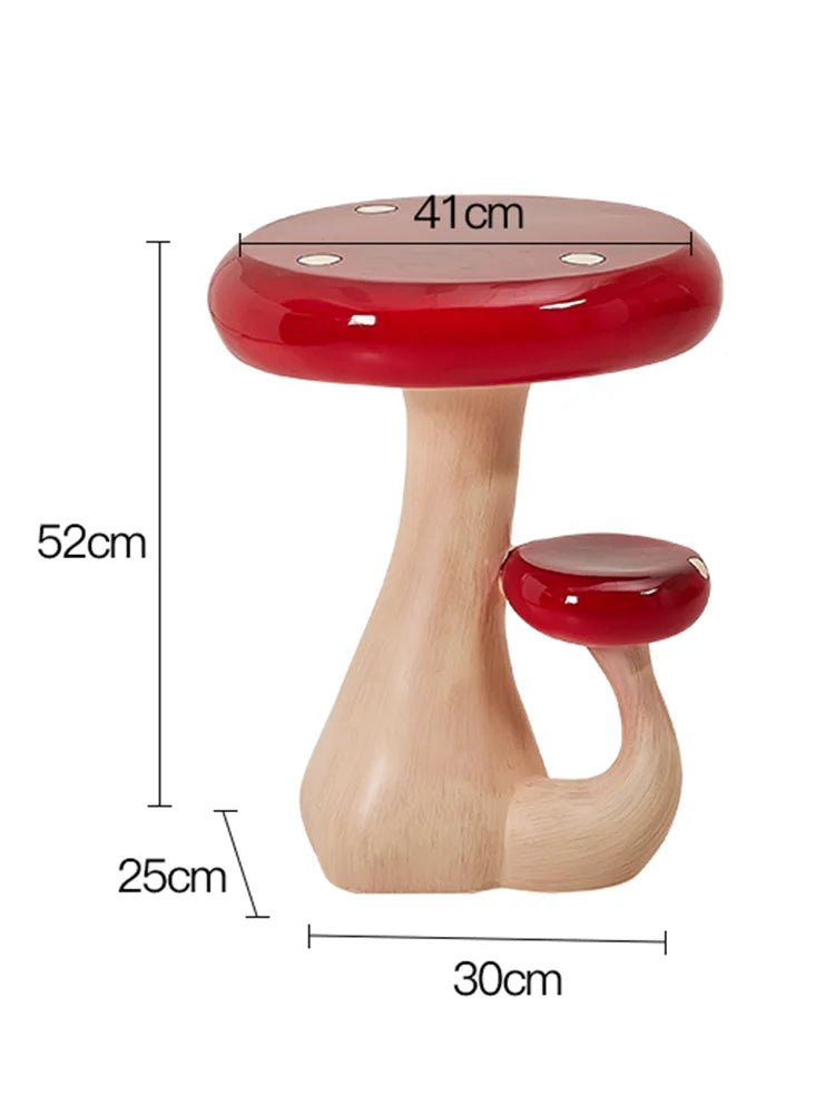 Charming Mushroom Resin Coffee Table - Sculptures & Tables - Scribble Snacks