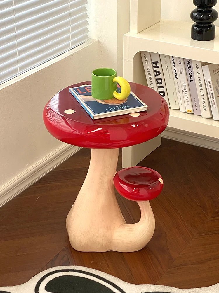 Charming Mushroom Resin Coffee Table - Sculptures & Tables - Scribble Snacks