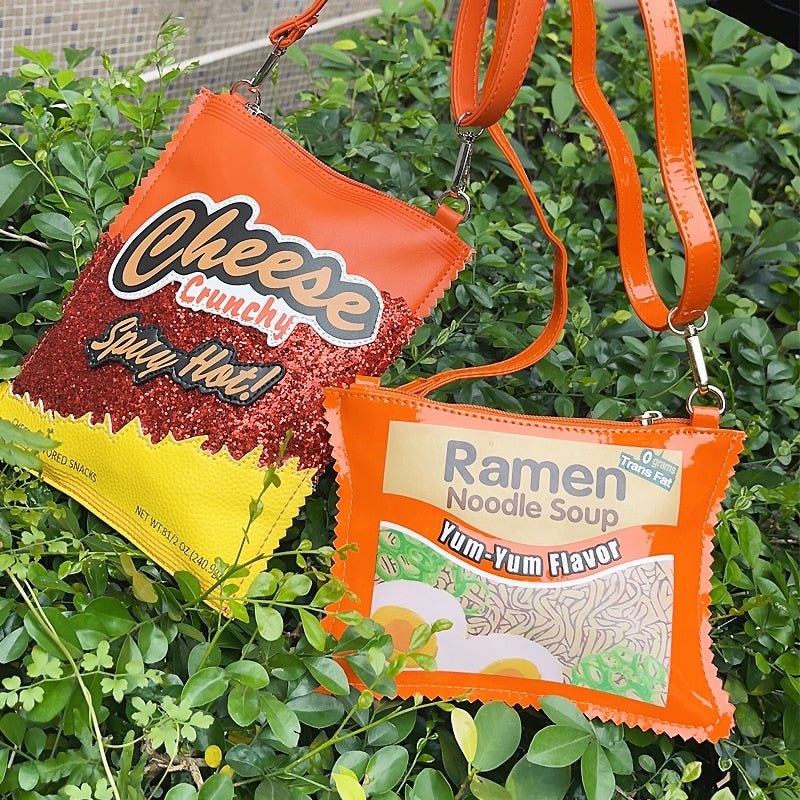 Cheese Crunch Crossbody Bag: Mini Clutch Purse - Bags & Backpacks - Scribble Snacks
