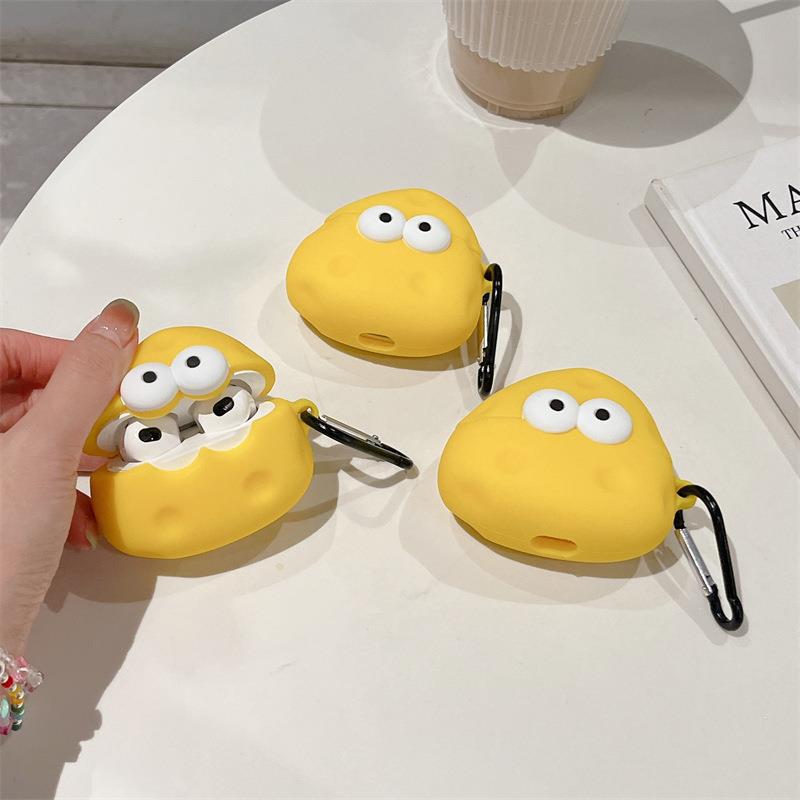 Cheese Novelty Silicone AirPods Pro 1/2/3 Case - Airpods Cases - Scribble Snacks