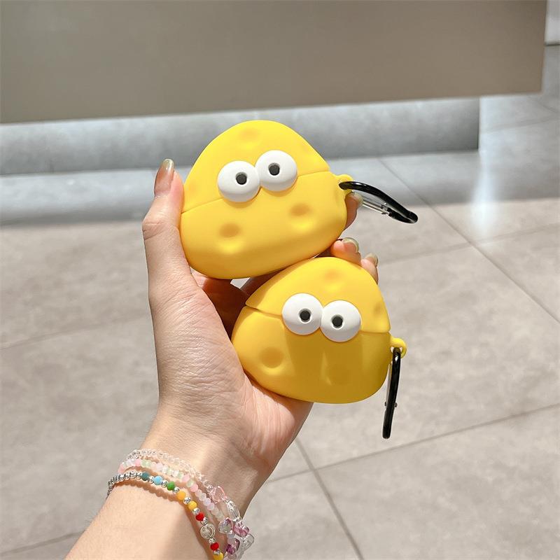 Cheese Novelty Silicone AirPods Pro 1/2/3 Case - Airpods Cases - Scribble Snacks