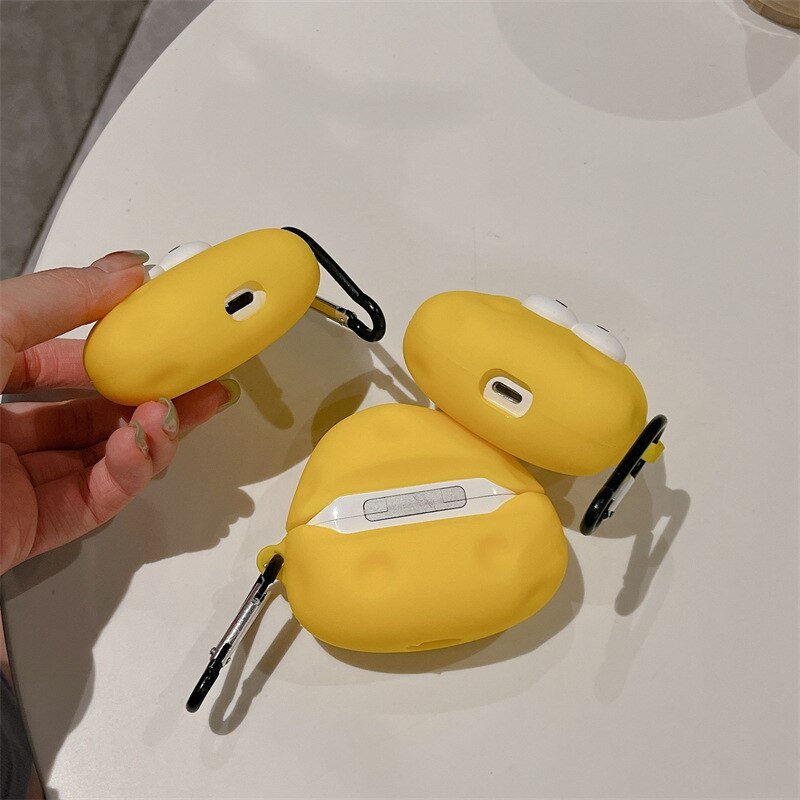 Cheese Novelty Silicone AirPods Pro 1/2/3 Case - Airpods Cases - Scribble Snacks