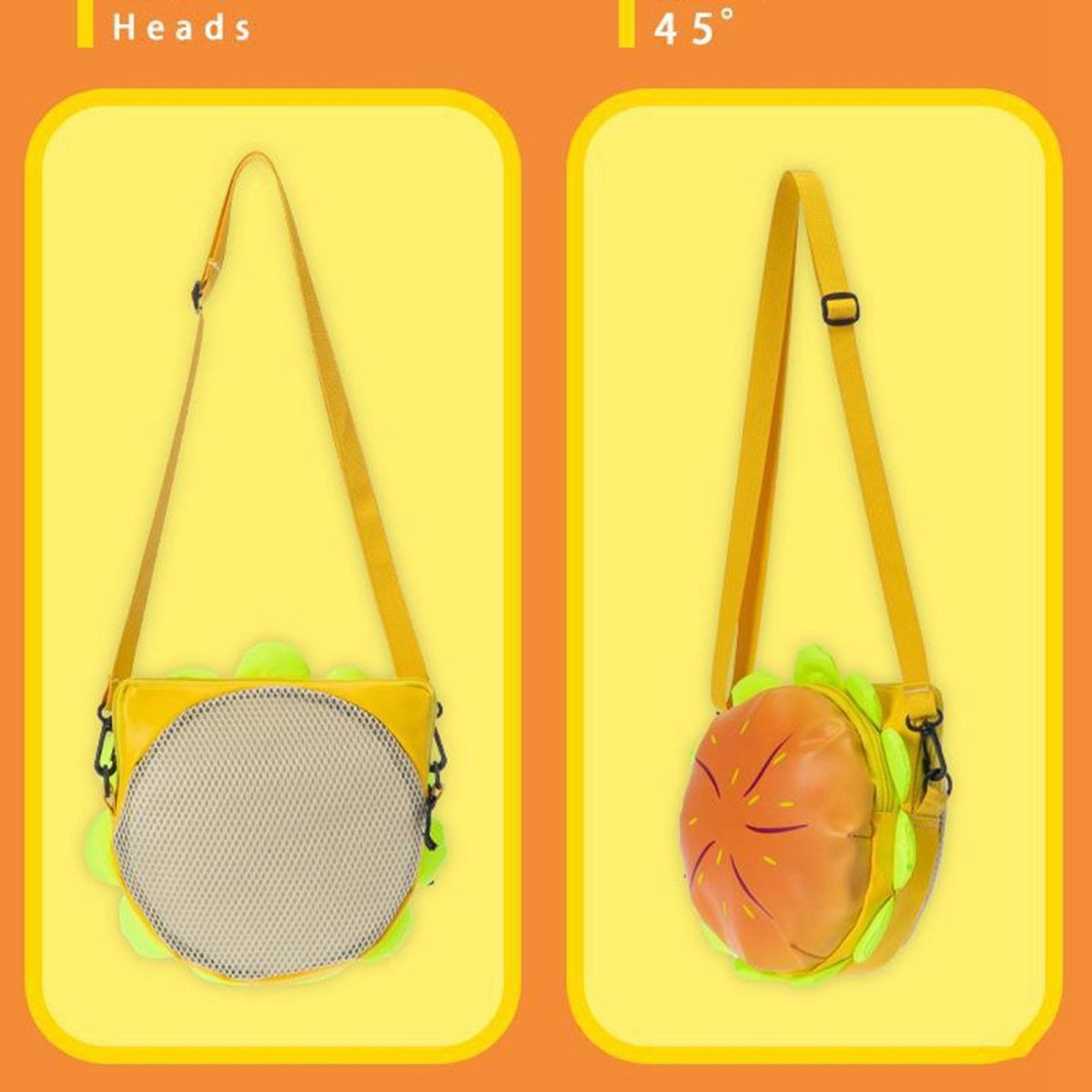 Cheeseburger Backpack: Casual Laptop Storage Daypack - Bags & Backpacks - Scribble Snacks
