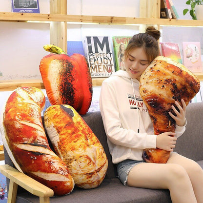 Chicken Leg and Fried Rice Noodles Plush Pillow 120CM - Soft Plush Toys - Scribble Snacks