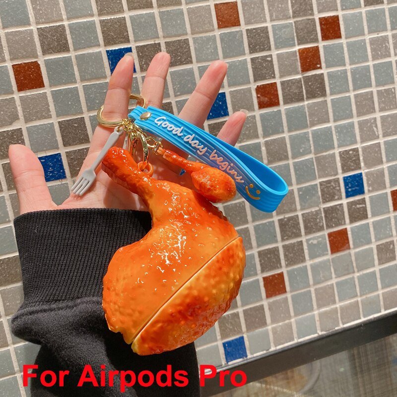 Chicken Leg Silicone AirPods Case for Pro, 1, 2 Models - Airpods Cases - Scribble Snacks