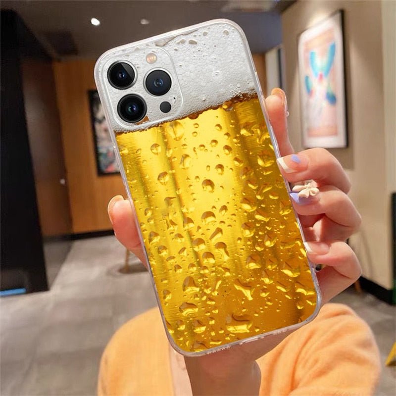 Chilled Beer Buddy - Phone Case for iPhone 14/13/12/11 & More with Cold Beer Design - iPhone Cases - Scribble Snacks
