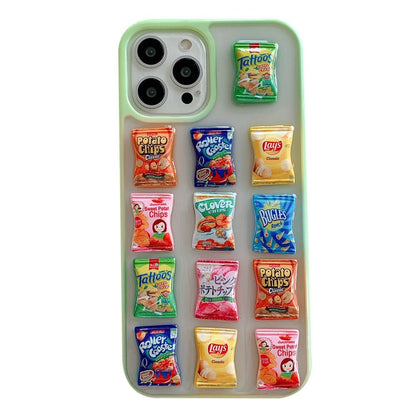Chippy Cheer - Creative 3D Potato Chips Snack Packaging Phone Case for iPhone 11/12/13 & More - iPhone Cases - Scribble Snacks