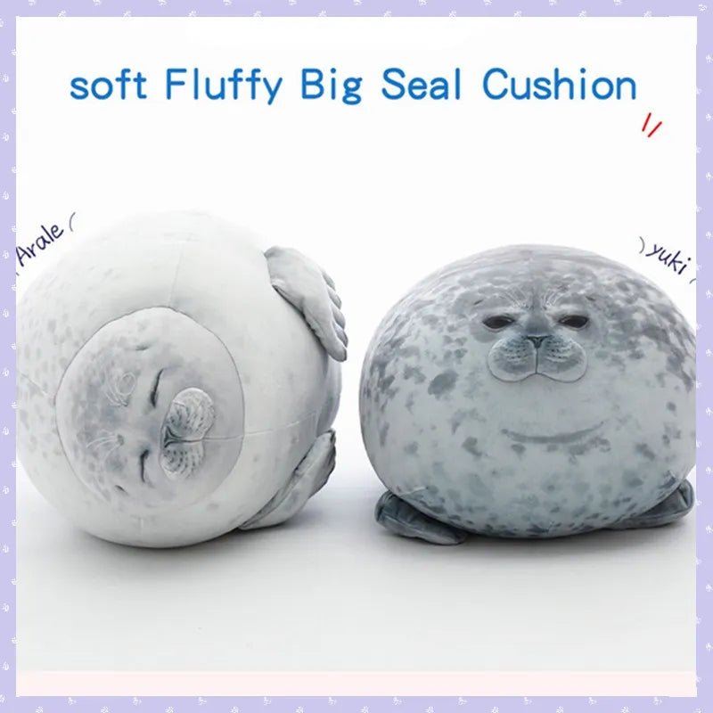 Chubby Seal Plushy Pillow - Soft Plush Toys - Scribble Snacks