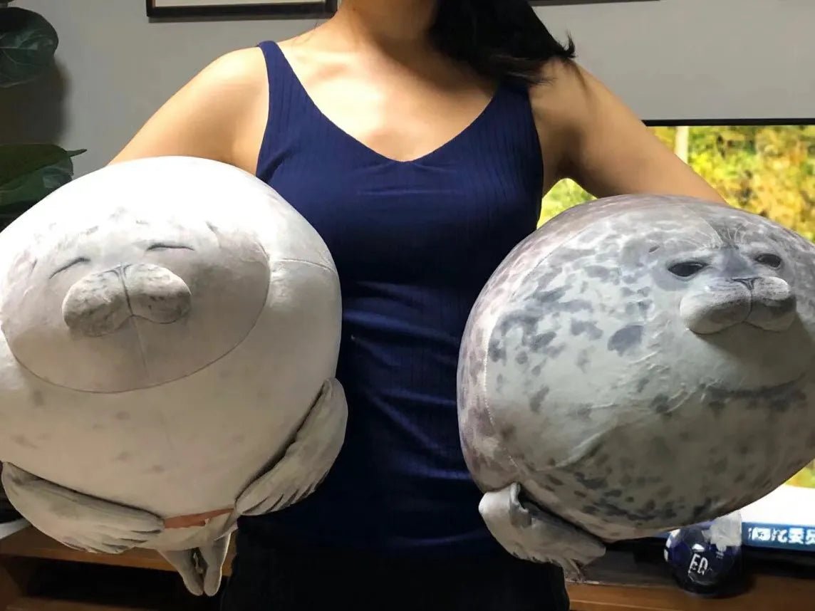 Chubby Seal Plushy Pillow - Soft Plush Toys - Scribble Snacks