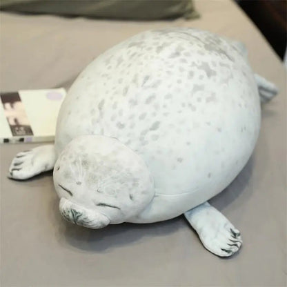 Chubby Seal Plushy Pillow - Soft Plush Toys - Scribble Snacks