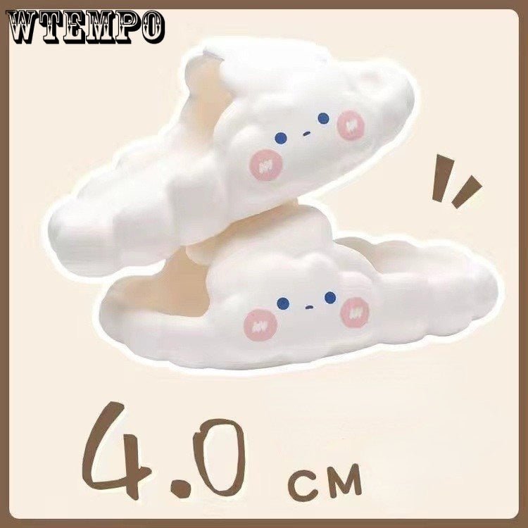 Cloud-Themed Summer Slippers with Non-Slip Sole - Shoes & Slippers - Scribble Snacks