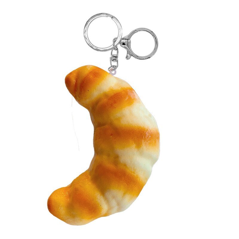Coconut Butter Bread Silicone Keychain - Keychains - Scribble Snacks