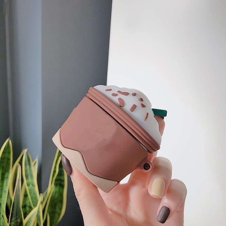 Coffee Ice Cream Silicone AirPods Pro Case - Supports AirPods 1/2/3 - Airpods Cases - Scribble Snacks