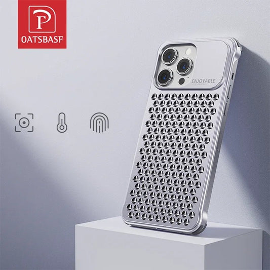 Cooling Metal iPhone Case 14/15 Pro/Max - iPhone Cases - Scribble Snacks