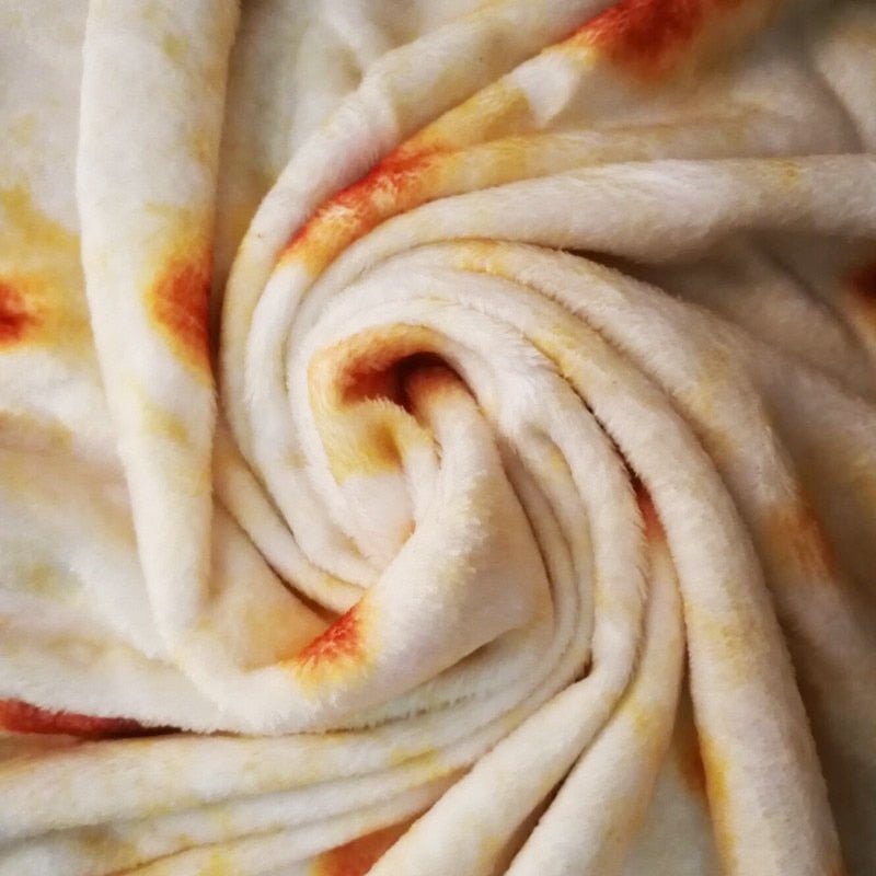Corn Tortilla Pizza Round Fleece Winter Throw Blanket - Blankets - Scribble Snacks