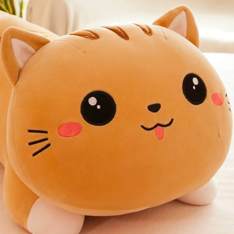 Cotton Candy Cat Plush Pillow - Soft Plush Toys - Scribble Snacks