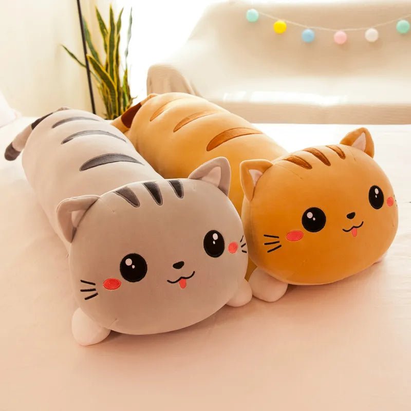 Cotton Candy Cat Plush Pillow - Soft Plush Toys - Scribble Snacks