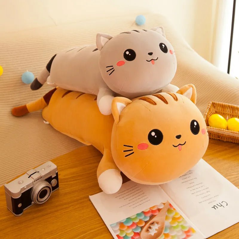 Cotton Candy Cat Plush Pillow - Soft Plush Toys - Scribble Snacks