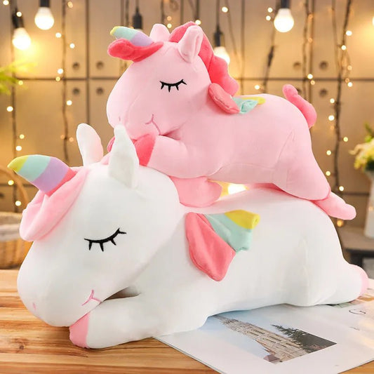 Cotton Candy Unicorn Plush Pillow - Soft Plush Toys - Scribble Snacks