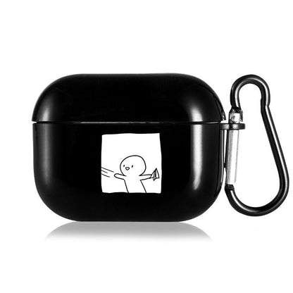 Couples Silicone AirPods 1/2/Pro Case with Cartoon Print - Airpods Cases - Scribble Snacks