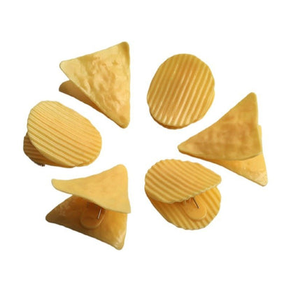 Creative Potato Chips Bag Clips - 6pcs Plastic Fresh Food Clips and Seal Grips - Clips & Fasteners - Scribble Snacks