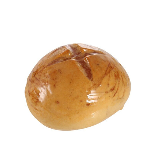 Round crusty bread night light, unlit