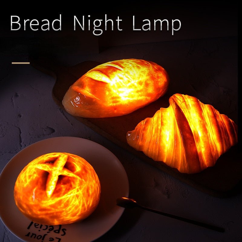Croissant Desk Lamp, Fun Food-Themed Room Decor - Lamp / Lighting - Scribble Snacks