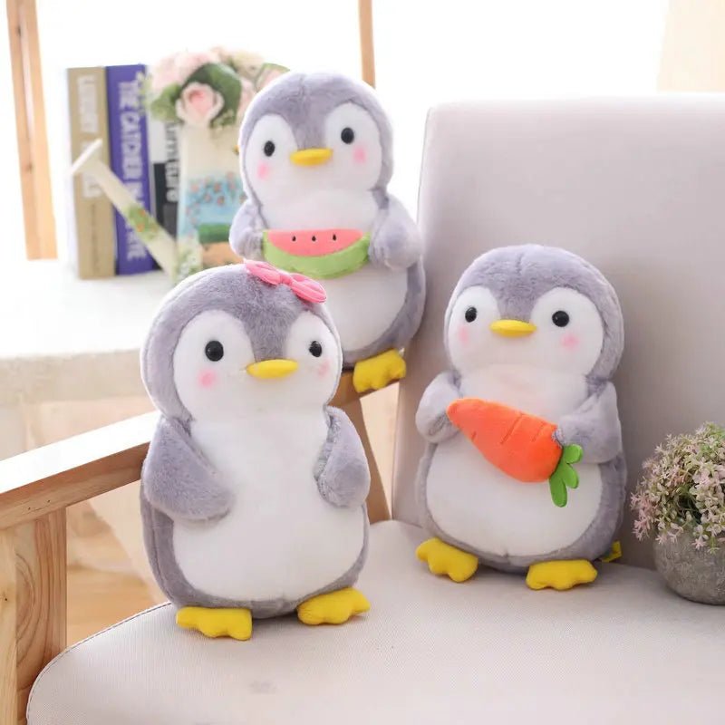 Cudding Fruit Penguin Plush Pair - Soft Plush Toys - Scribble Snacks