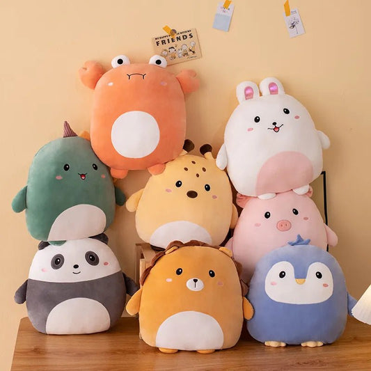 Cuddly Cartoon Animal Plush Pillow - Soft Plush Toys - Scribble Snacks