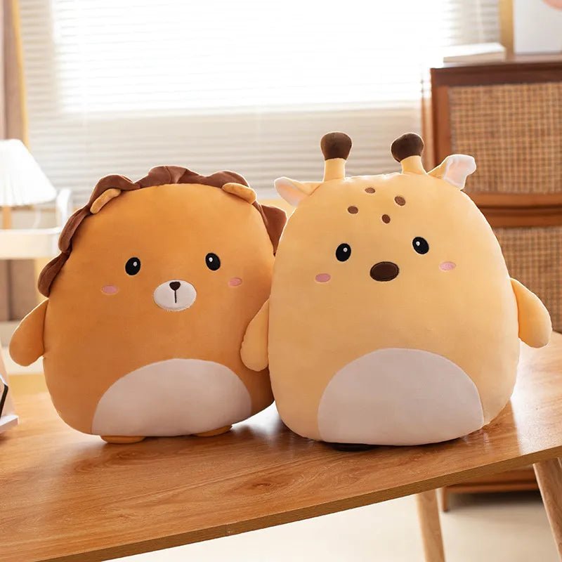 Cuddly Cartoon Animal Plush Pillow - Soft Plush Toys - Scribble Snacks