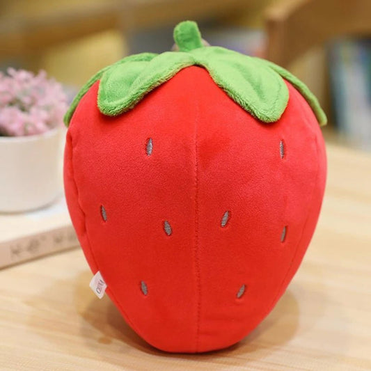 Cuddly Fruit Plush Toy: Red Strawberry (20 cm)