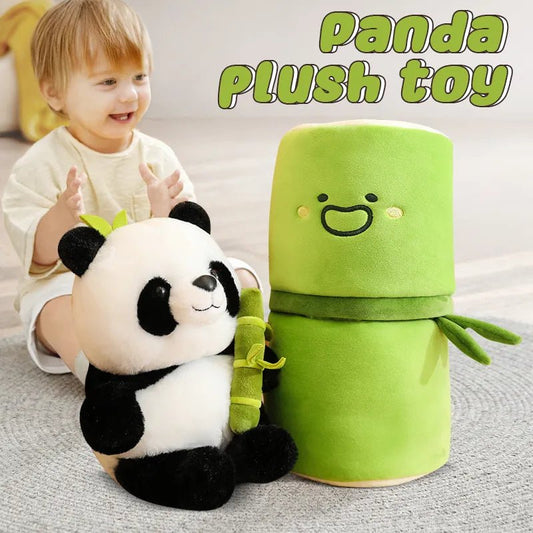 Cuddly Panda Plush Pillow Toy - Soft Plush Toys - Scribble Snacks