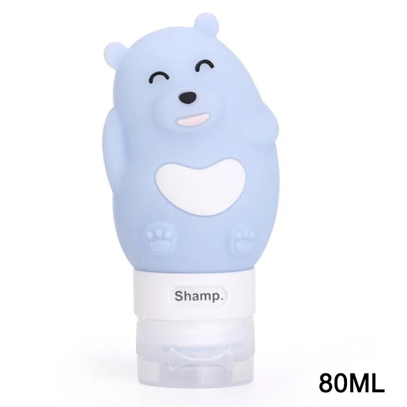 Cute Bear and Penguin Travel Bottles - Water Bottles - Scribble Snacks