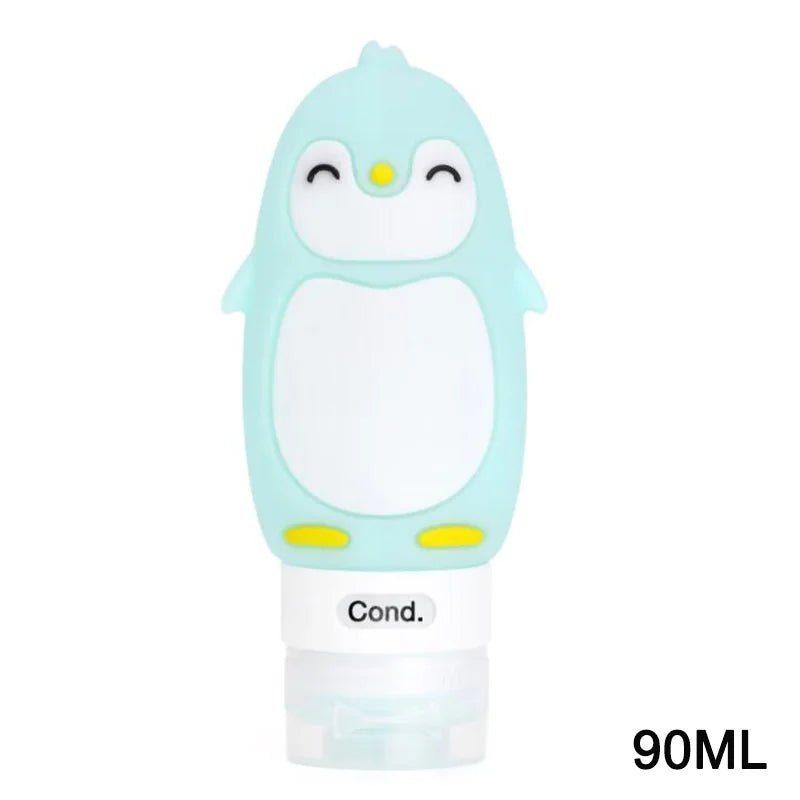 Cute Bear and Penguin Travel Bottles - Water Bottles - Scribble Snacks