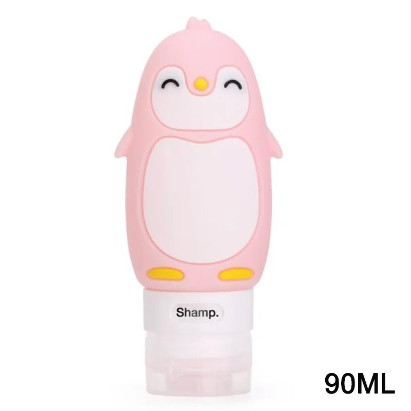 Cute Bear and Penguin Travel Bottles - Water Bottles - Scribble Snacks