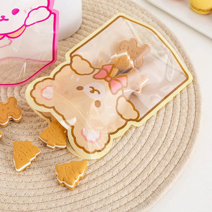 Cute Bear Candy Ziplock Bags - Party Favors & Storage Boxes - Scribble Snacks