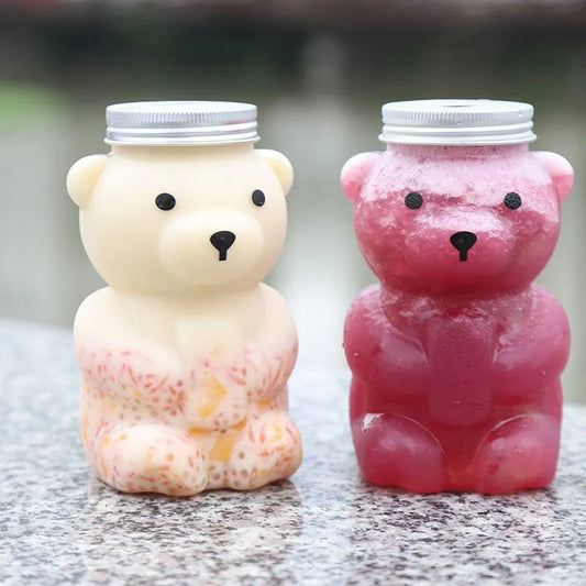 Cute Bear Juice Bottles Set - Water Bottles - Scribble Snacks