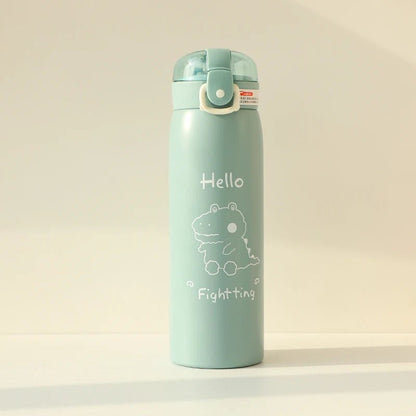 Cute Cartoon Kids Stainless Steel Thermos - Water Bottles - Scribble Snacks