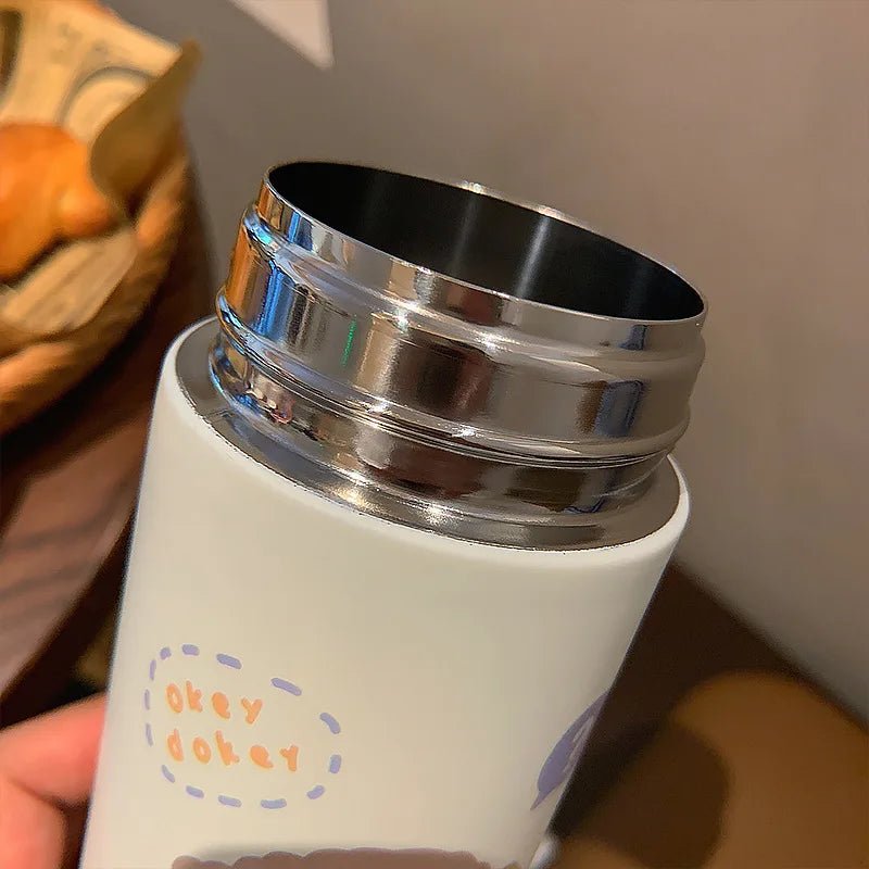 Cute Cartoon Stainless Steel Thermos - Water Bottles - Scribble Snacks