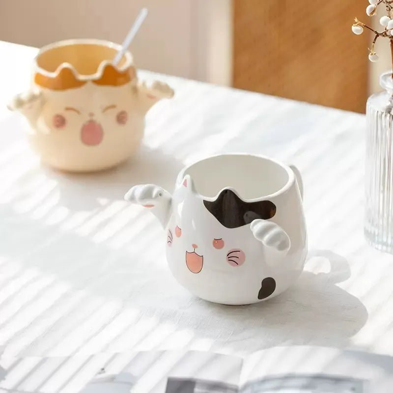 Cute Cat Paw Ceramic Mug - Mugs - Scribble Snacks