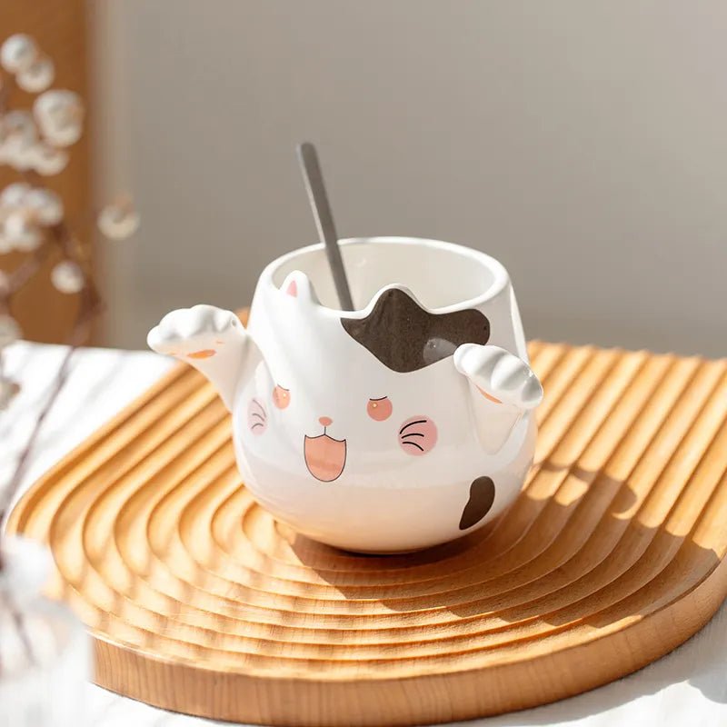 Cute Cat Paw Ceramic Mug - Mugs - Scribble Snacks