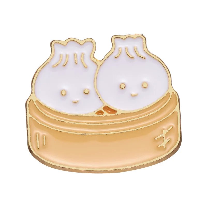 Cute Food Enamel Pins Set - Clothing Pin - Scribble Snacks