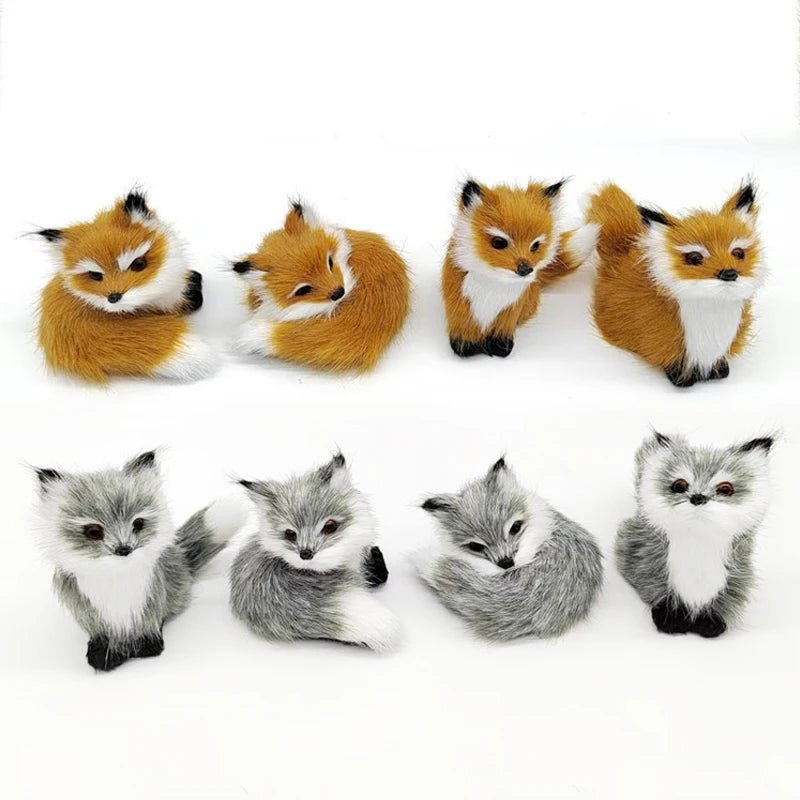 Cute Fox Miniature Ornament - Soft Plush Toys - Scribble Snacks