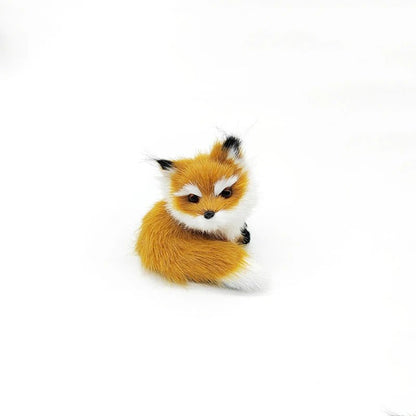 Cute Fox Miniature Ornament - Soft Plush Toys - Scribble Snacks