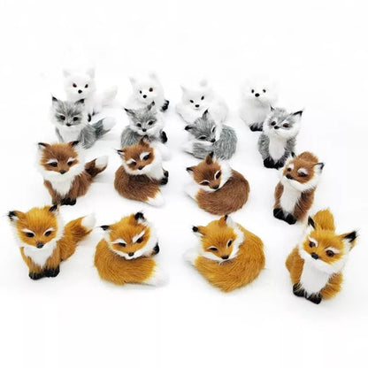 Cute Fox Miniature Ornament - Soft Plush Toys - Scribble Snacks